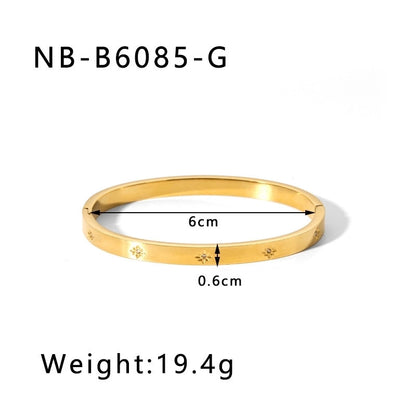 IG Style Minimalist Geometric 304 Stainless Steel Bangle In Bulk