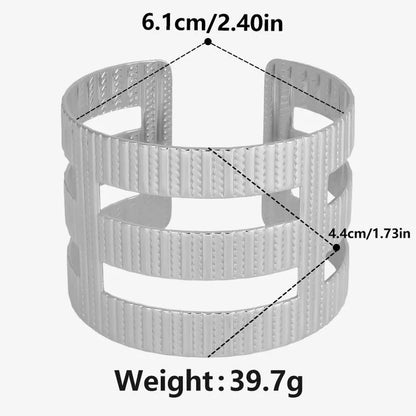 IG Style Solid Color 304 Stainless Steel 18K Gold Plated Bangle In Bulk Stainless Steel Bracelets