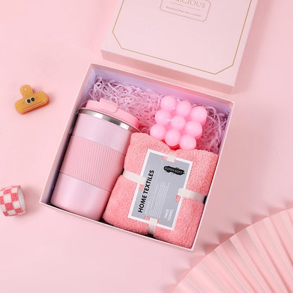 Business Gift Set Women's Day Gift Employee Activity Insulated Cup Umbrella Suitable For Clients