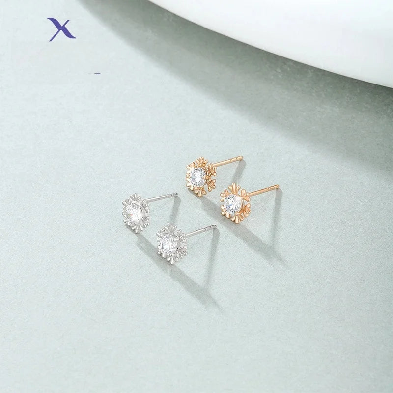 1 Pair Vintage Style Xuping Flower Plating Inlay Alloy Artificial Gemstones Ear Studs