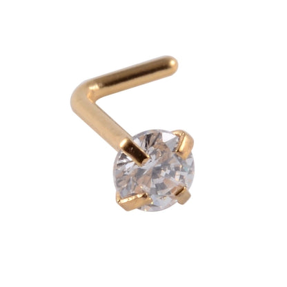 6 Pieces Nose Rings & Studs Casual Tropical Star 304 Stainless Steel Plating Zircon 18K Gold Plated Nose Rings & Studs