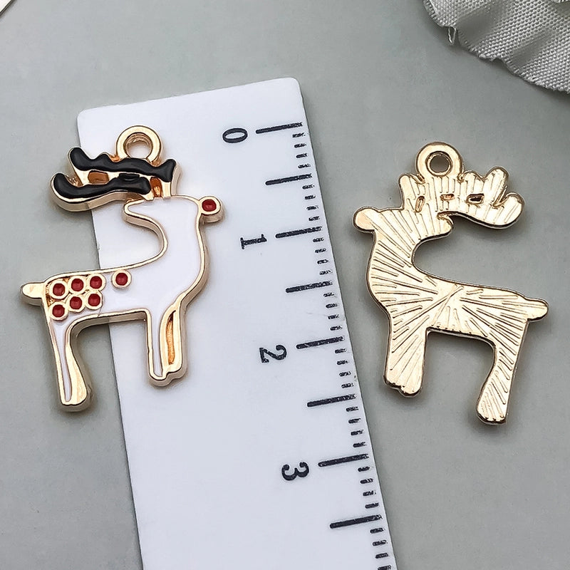 1 Piece 20 PCS/Package 16x23mm 17x22mm Alloy Christmas Tree Santa Claus Gingerbread Pendant Jewelry Accessories