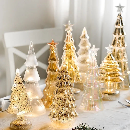 Christmas Minimalist Classic Style Christmas Tree Glass Holiday Festival Ornaments