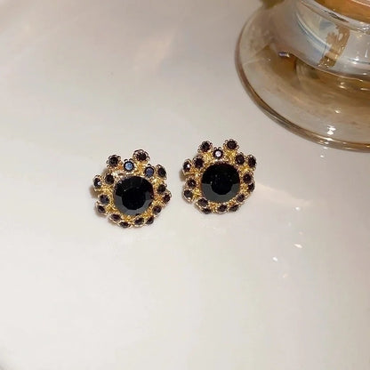 Fashion Butterfly Bow Knot Copper Inlaid Zircon Artificial Pearls Earrings 1 Pair