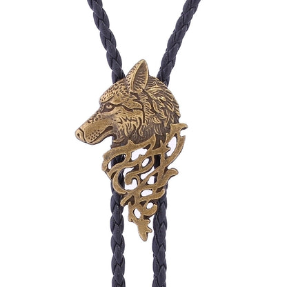 Punk Classic Style Star Cattle Skull Alloy Leather Rope Halloween Unisex Bolo Ties