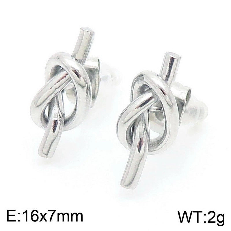 1 Pair Vintage Style Geometric Plating 304 Stainless Steel 18K Gold Plated Ear Studs