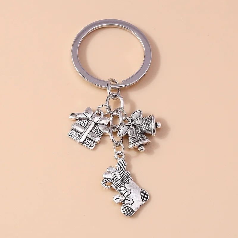 Commute Elk Christmas Keychain