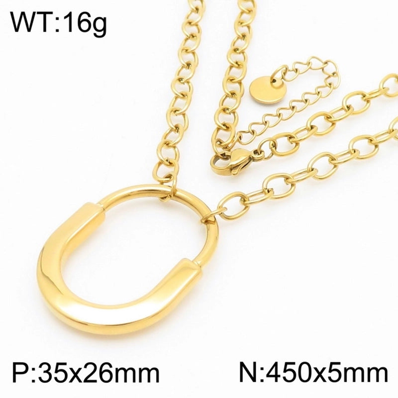 5 Pieces Minimalist Solid Color 304 Stainless Steel 18K Gold Plated Bangle In Bulk