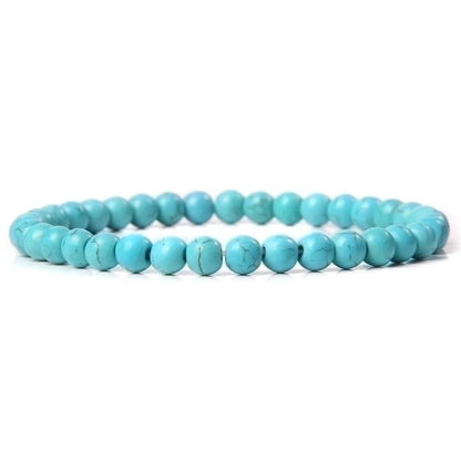 Fashion Round Natural Stone Beaded Bracelets 1 Piece