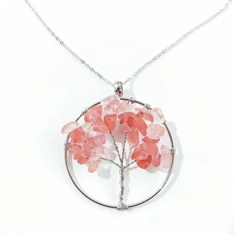 Minimalist Flower Crystal Hollow Out Pendant Necklace 1 Piece