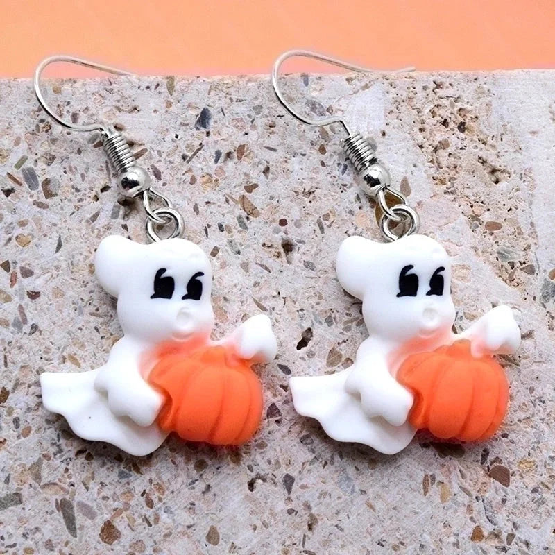 Cute Cartoon Resin Drop Earrings
