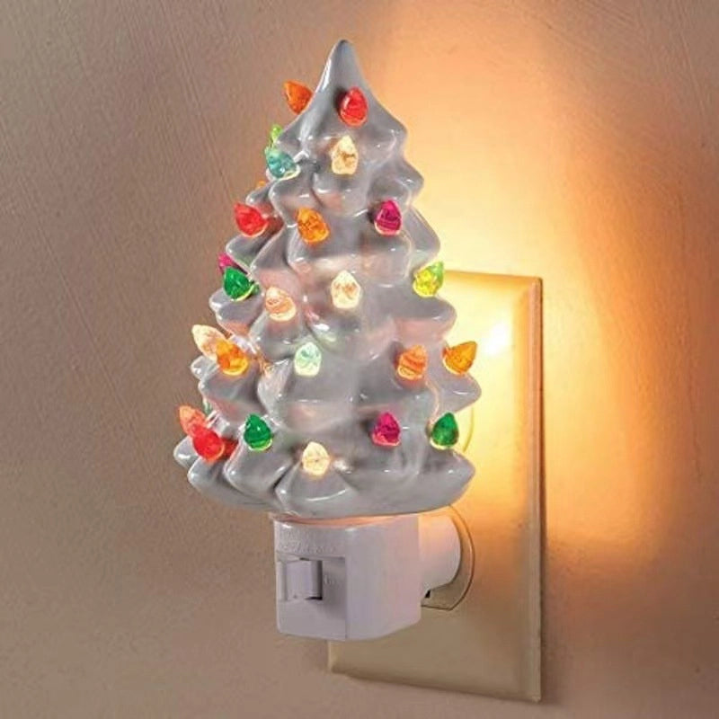 Christmas Minimalist Classic Style Christmas Tree Resin Party Night Lights Led Lights Night Lights