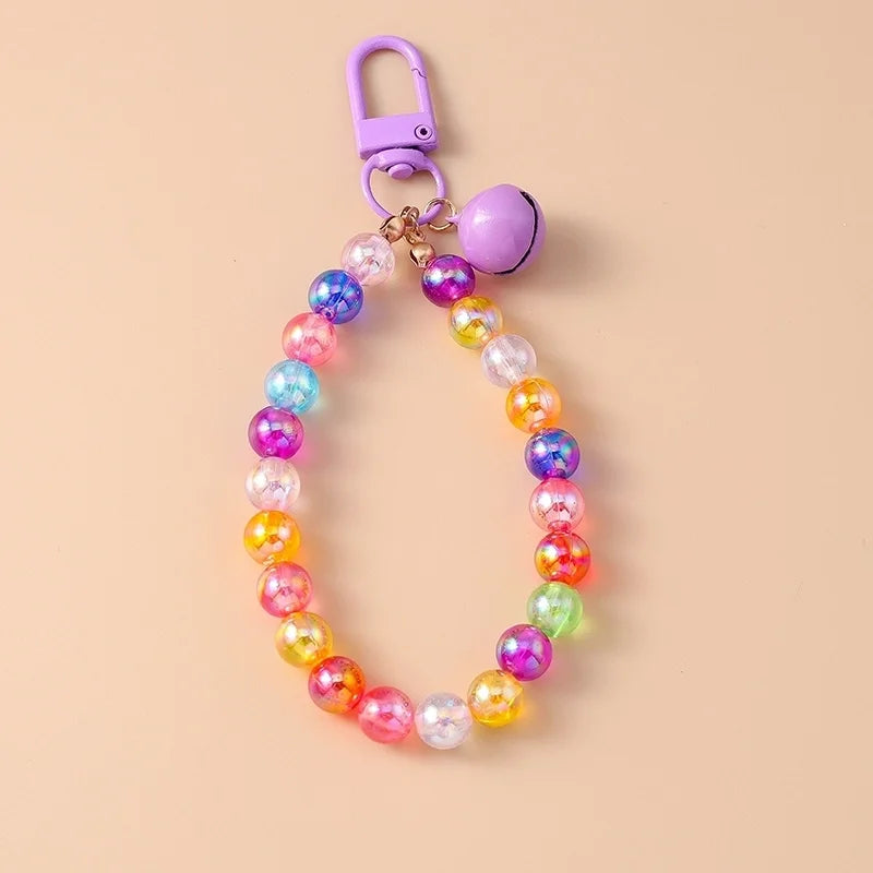 Cute Sweet Bell Arylic Alloy Bag Pendant Keychain