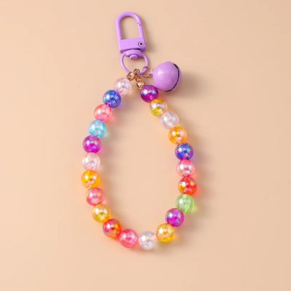 Cute Sweet Bell Arylic Alloy Bag Pendant Keychain