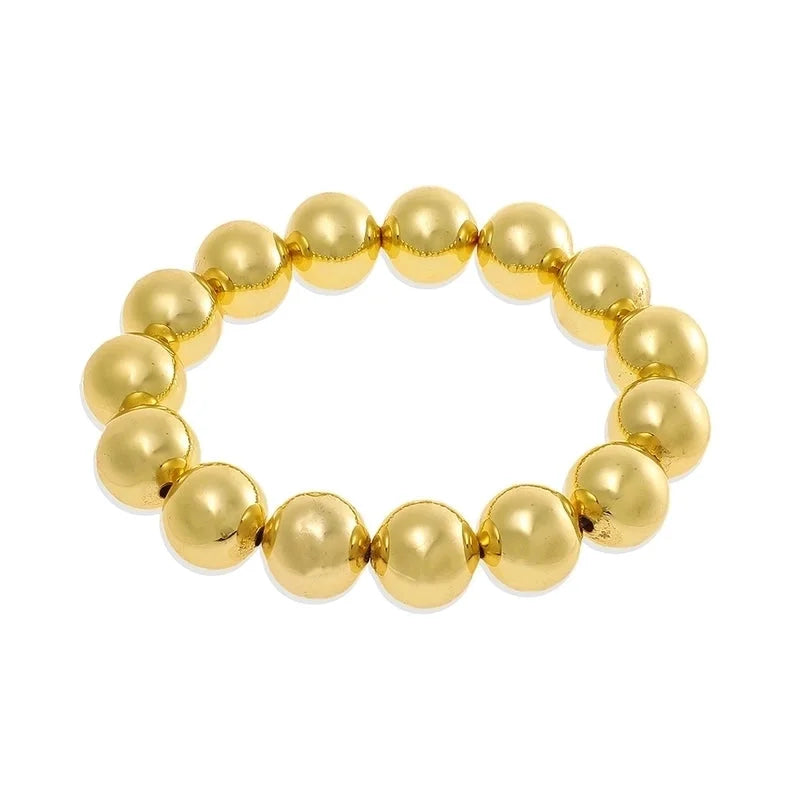 Copper Beaded Plating Geometric Bracelets