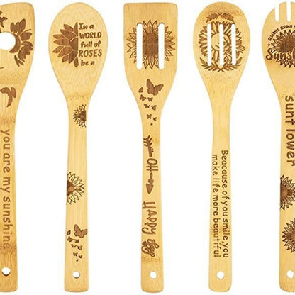 Minimalist Animal Letter Bamboo Shovel Kit 5 Pieces Set