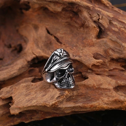 Retro Skull Alloy Plating Halloween Unisex Open Rings