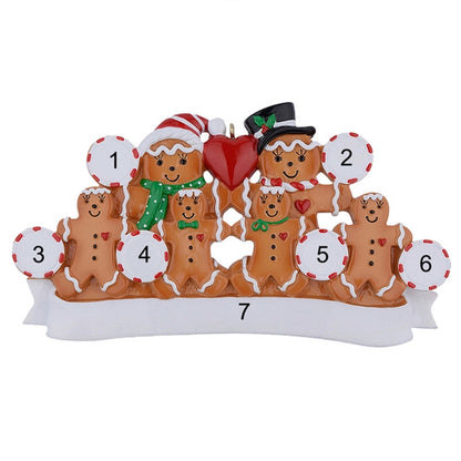 Christmas Cute Christmas Tree Bear Snowman Resin Party Hanging Ornaments