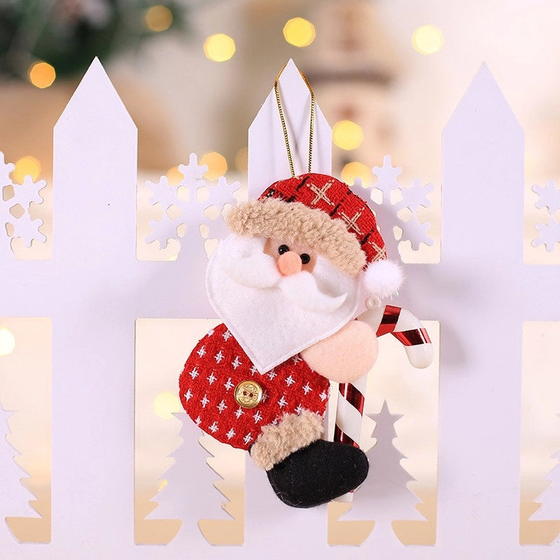 Christmas Nordic Style Cute Santa Claus Snowman Elk Party Festival Hanging Ornaments