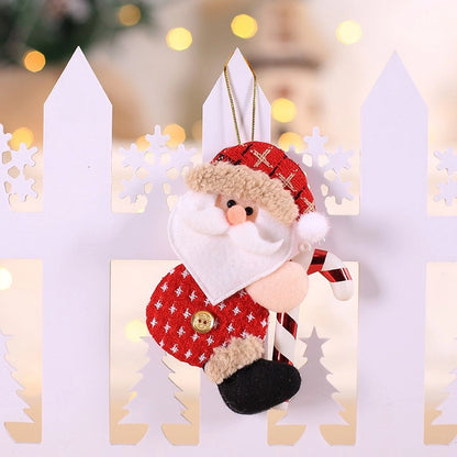 Christmas Nordic Style Cute Santa Claus Snowman Elk Party Festival Hanging Ornaments