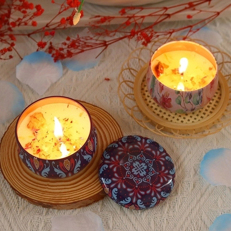 Christmas Fashion Santa Claus Contrasting Colors Flower Wax Metal