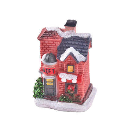 Christmas New Christmas Decorations Resin Small House Micro Landscape Resin House Christmas Ornament Christmas Gift