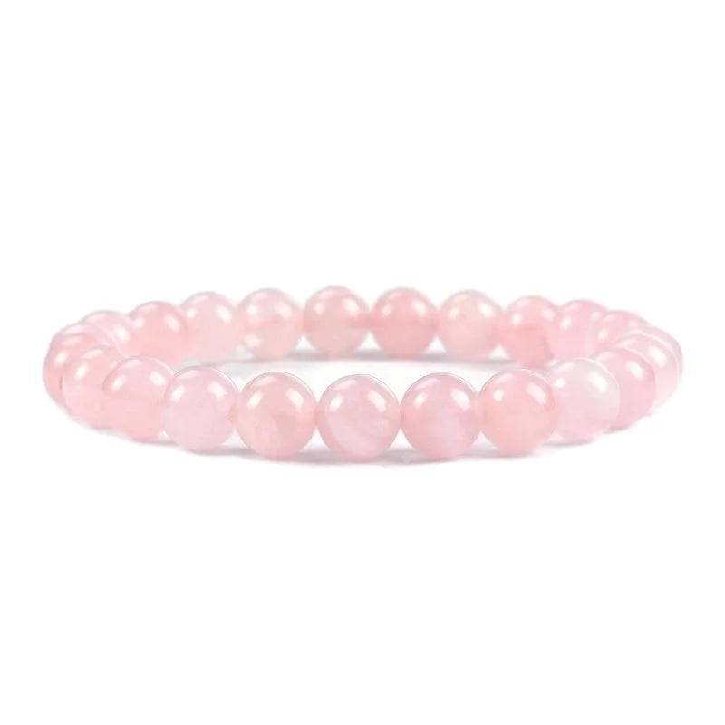 Minimalist Solid Color Natural Stone Beaded Bracelets