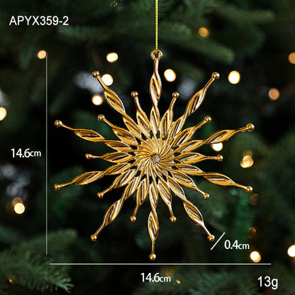 Christmas Elegant Lady Pastoral Star Elk Plastic Holiday Banquet Hanging Ornaments Decorations Hanging Ornaments