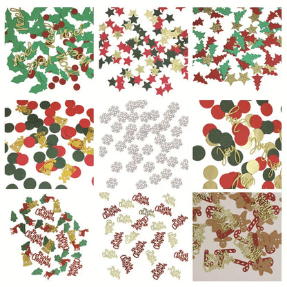 Christmas Table Confetti Reindeer Snowflake Pentagram Sprinkles Christmas Party Supplies Gifts Diy Accessories