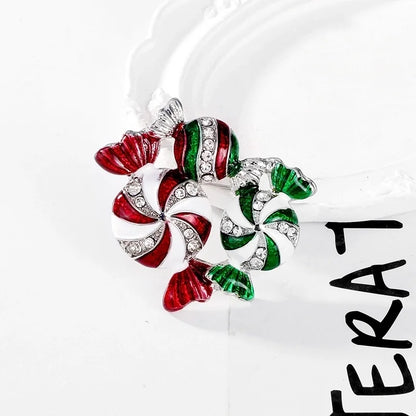 Cute Candy Alloy Inlay Rhinestones Unisex Brooches