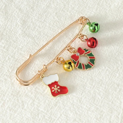 Cute Snowman Metal Plating Unisex Brooches 1 Piece