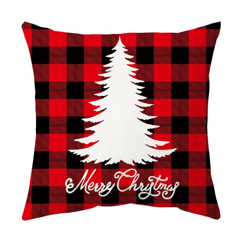 Classical Letter Short Plush Throw Pillow