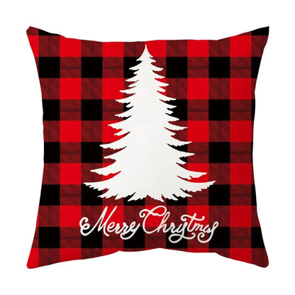 Classical Letter Short Plush Throw Pillow