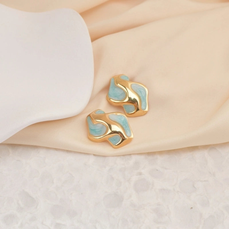 1 Pair Casual Minimalist Classic Style Geometric 304 Stainless Steel Ear Studs