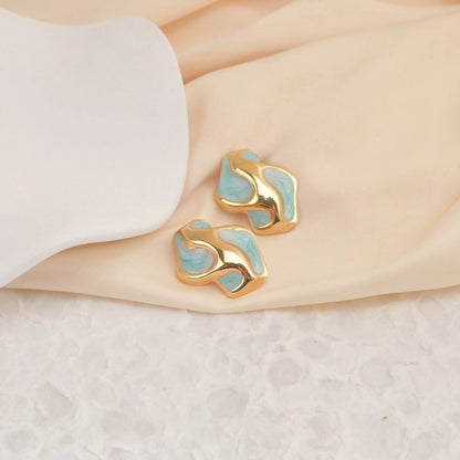 1 Pair Casual Minimalist Classic Style Geometric 304 Stainless Steel Ear Studs