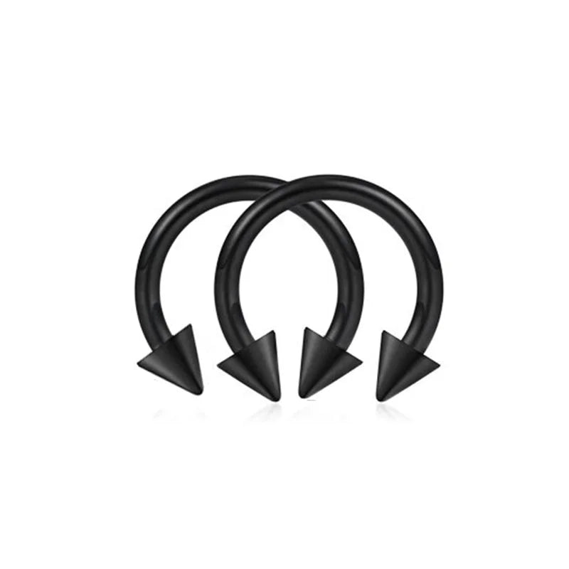 Minimalist C Shape Stainless Steel Plating Nose Studs