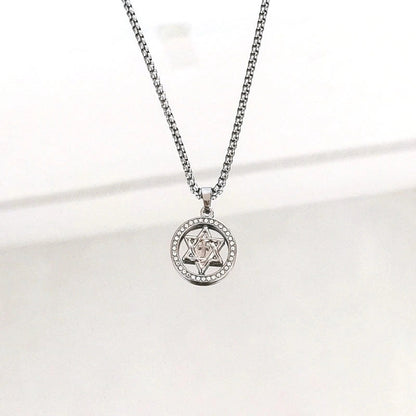 Hip-hop Animal Cartoon Character Alloy Titanium Steel Pendant Necklace In Bulk