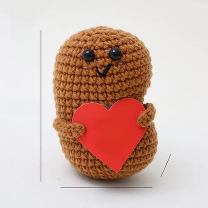 Cute Fruit Heart Shape Flower Yarn Daily Decorations Table Decoration