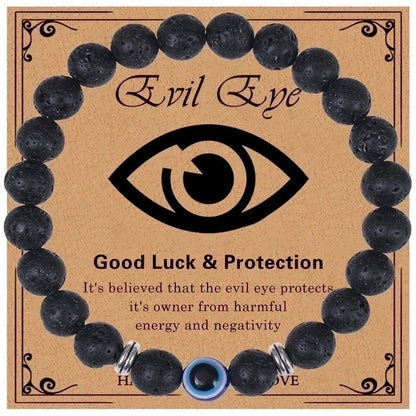 Ethnic Style Devil\'s Eye Natural Stone Beaded Bracelets