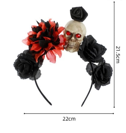 Halloween Funny Flower Skull Plastic Party Costume Props