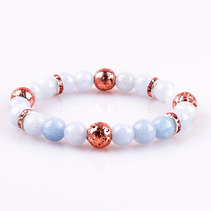 Fashion Round Artificial Crystal Turquoise Beaded Bracelets