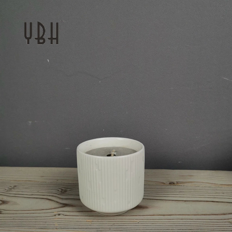 Christmas Casual Elegant Minimalist Solid Color Ceramics Candle Cup