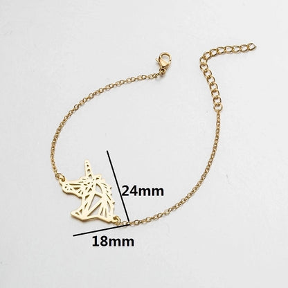 Fashion Animal 201 Stainless Steel 18K Gold Plated No Inlaid Bracelets In Bulk