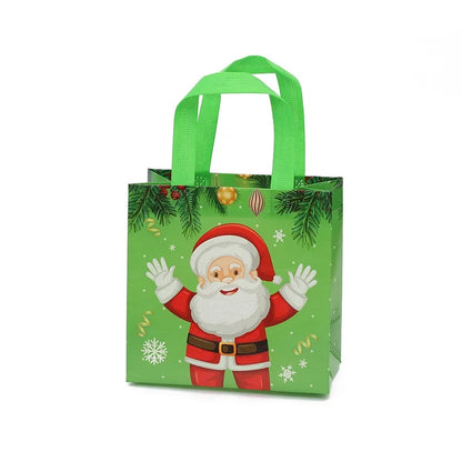 Christmas Cute Santa Claus Snowman Nonwoven Holiday Gift Bags