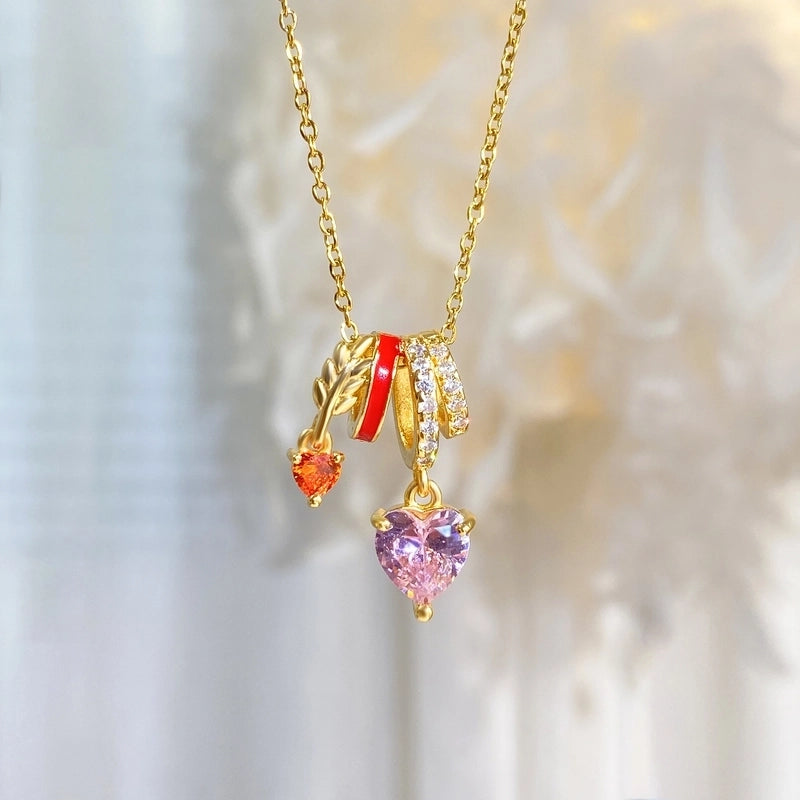 Copper Plating Geometric Pendant Necklace