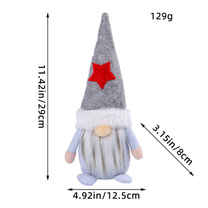 Hooded Faceless Doll Holiday Gnome Santa Claus Plush Doll Decoration Ornament