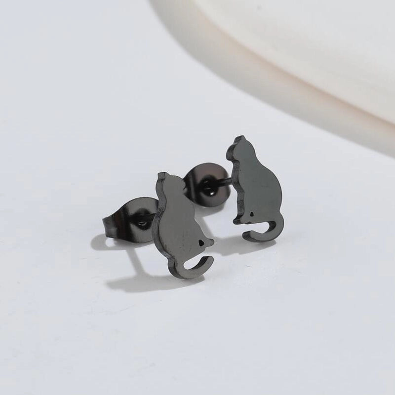 1 Pair Fashion Animal 304 Stainless Steel 18K Gold Plated Ear Studs
