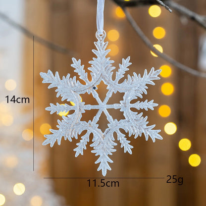Christmas Cute Snowflake Arylic Party Hanging Ornaments