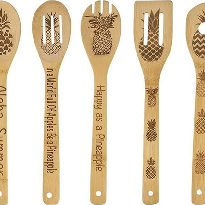 Minimalist Animal Letter Bamboo Shovel Kit 5 Pieces Set