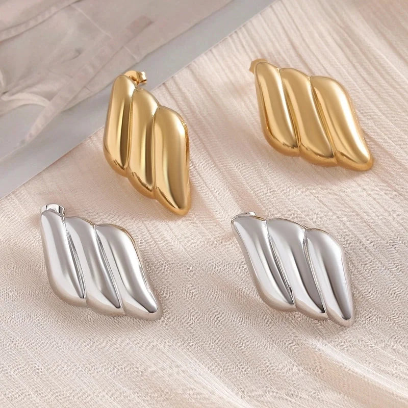 1 Pair Minimalist Commute Geometric 304 Stainless Steel 18K Gold Plated Gold Plated Ear Studs